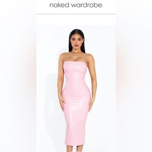 Naked Wardrobe Crocodile Tube Dress